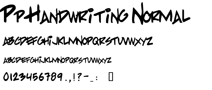 PP Handwriting Normal font
